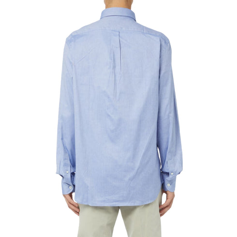 Harmont & Blaine Camicia casual Camicia Uomo in tinta unita con logo Azzurro A23 - HARMONT & BLAINECRK043011760 - 805 - M - Francavilla Moda